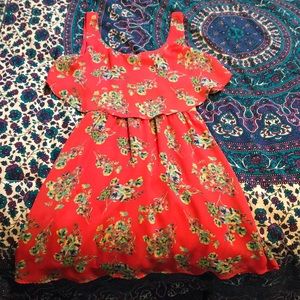 Pink floral dress !! Worn ONCE